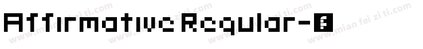 Affirmative Regular字体转换